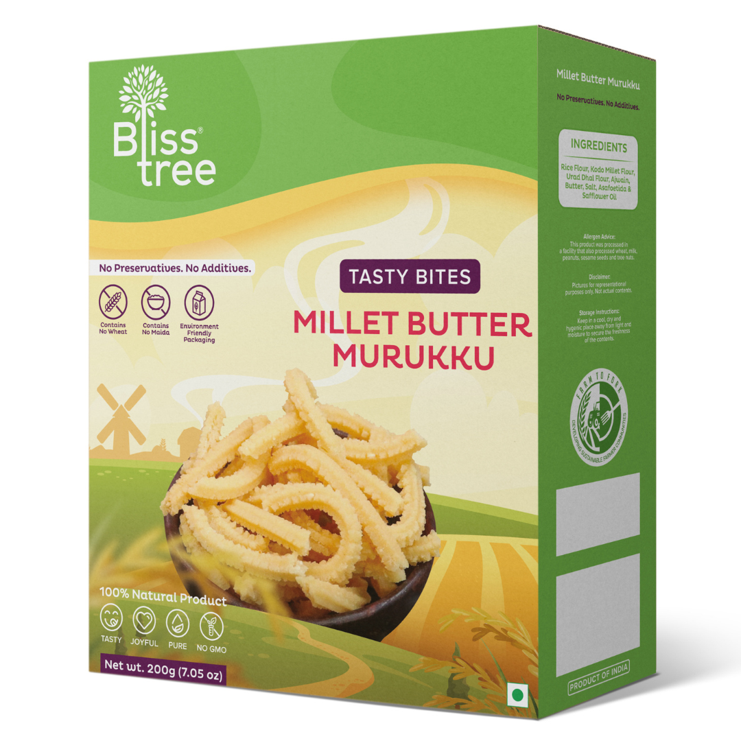 Blisstree Millet Butter Murukku - 200g